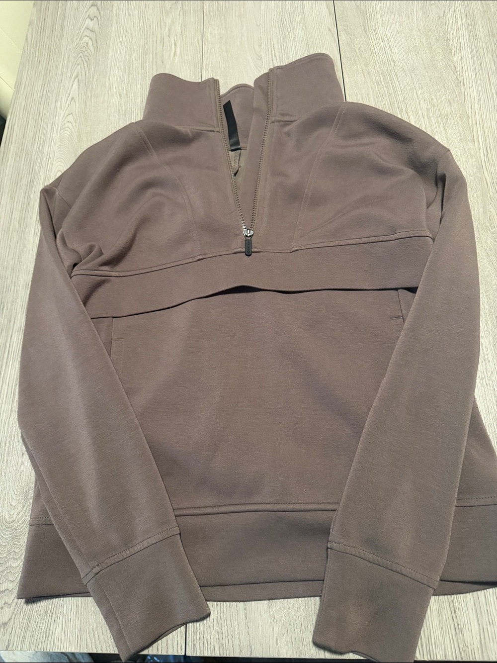 GAIAM Women's Zip-Up Pullover Sweater - Brown